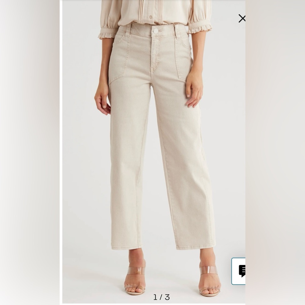 Democracy AbTechnology High Rise Booty Lift Utility‎ Patch Pocket Straight Pants
